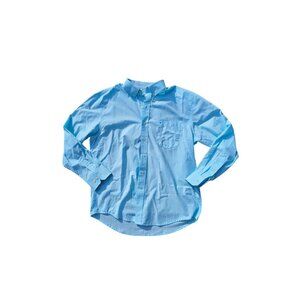 Izod Mens XL Light Blue Long-Sleeve Button-Down Shirt With Pocket